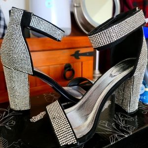 Rhinestone heels